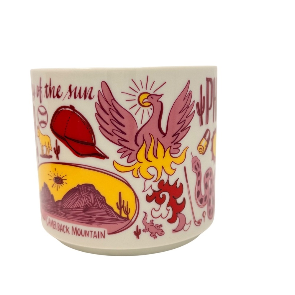 Starbucks Coffee Mug Phoenix 14oz White Red Been There Series Boxed 2022 - Picture 10 of 16
